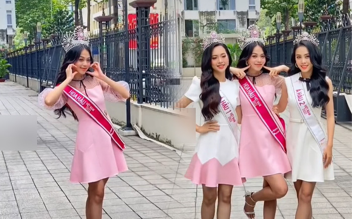 Top 3 Hoa hậu Việt Nam 2022 tạo dáng 'cưng xỉu': Chu môi, phồng má như Miss Teen Ảnh 2