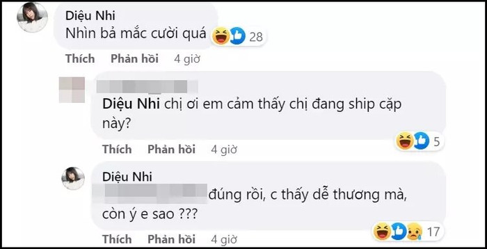 Nữ diễn viên không ngần ngại bày tỏ sự yêu mến dành cho Isaac và Phương Nhi