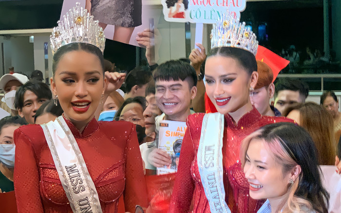 Cận cảnh nhan sắc Ngọc Châu qua cam thường tại sân bay: Quá mặn mà để càn quét Miss Universe Ảnh 2