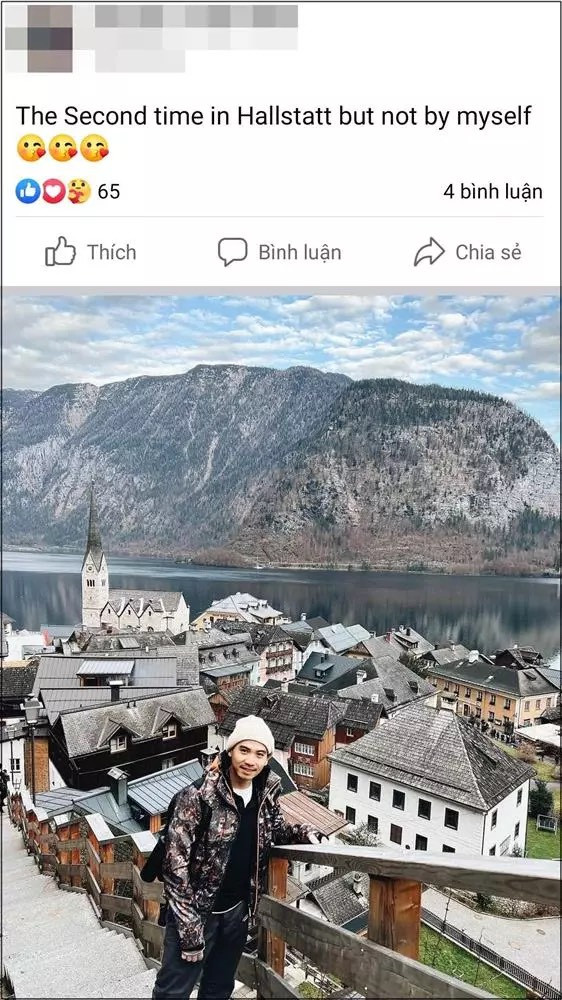 T.K (người yêu tin đồn) của nàng Hậu cũng đang có chuyến du lịch Châu Âu. Anh check in cùng 1 địa điểm mà người đẹp dừng chân. 