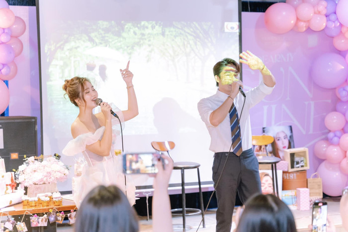 Đình Tú thoải mái nhắc đến Huyền Lizzie mỗi khi được fan ghép đôi.