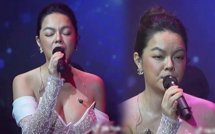 Dưới ánh đèn sân khấu, Phạm Quỳnh Anh lộ nhan sắc 'xuống cấp' gây ngỡ ngàng Ảnh 2