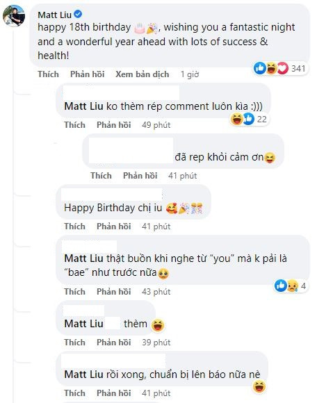 Hiện tại bình luận của Matt Liu vẫn đang nhận được lượt tương tác mạnh mẽ từ cư dân mạng