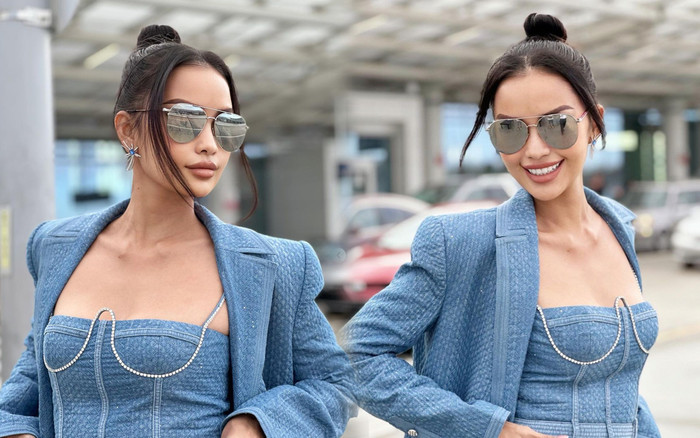 Ngọc Châu 'khai hoả' với outfit quyền lực tại Miss Universe: Đồ ít nhưng chất lượng khỏi chê Ảnh 2