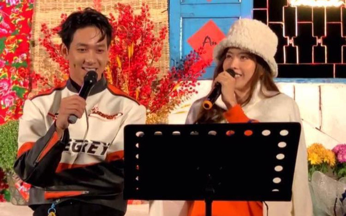 Nam Em và Song Luân được netizen 'đẩy thuyền' trong đêm diễn cuối năm, còn diện hẳn đồ đôi lên sân khấu Ảnh 2