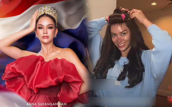 Miss Universe Thailand 'hiện nguyên hình' mặt mộc kém sắc trên livestream, đầu mũi thâm tím đáng lo ngại Ảnh 2