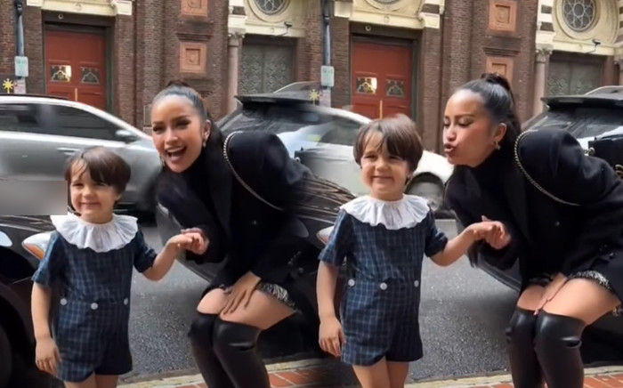 Dạo phố tại Mỹ, Ngọc Châu được fan nhí nhận ra: Chị 'ụp crown' thì còn được xin chụp dài dài Ảnh 2