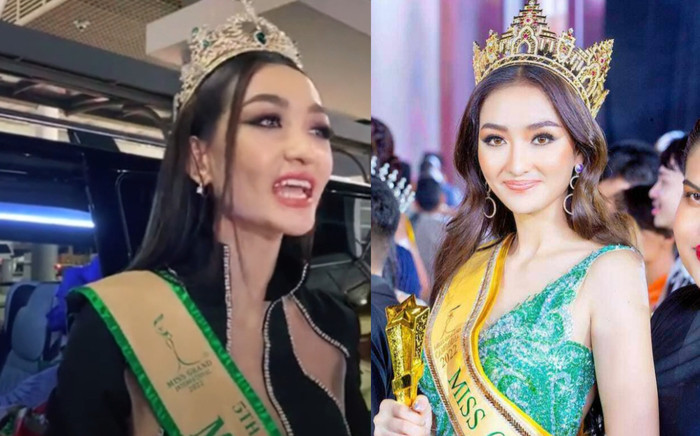 Á hậu 5 Miss Grand người Campuchia về nước sau 3 tháng làm trò cho Mr.Nawat, fan không thèm đoái hoài? Ảnh 2