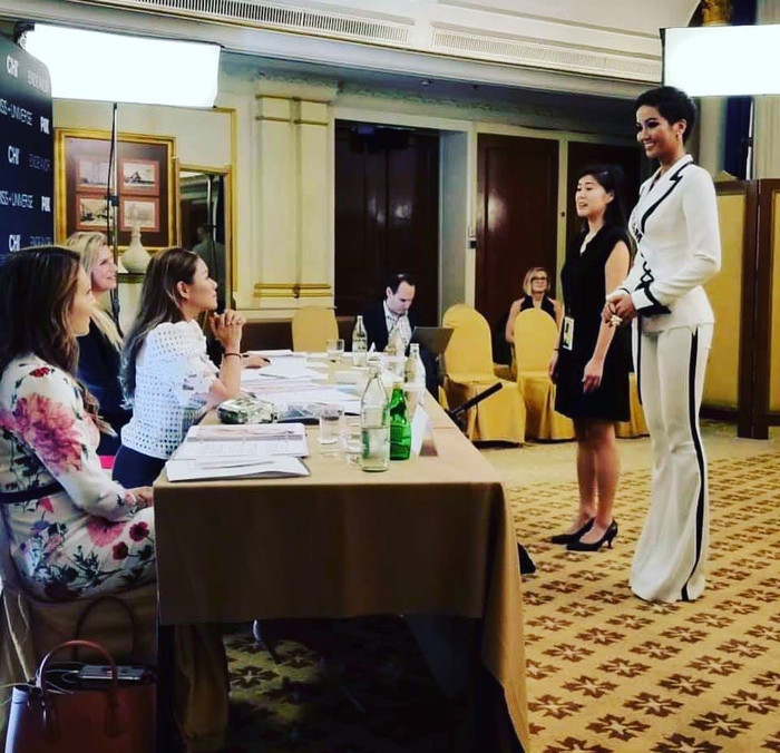 H'Hen Niê tại vòng phỏng kín kín mùa giải 2018.