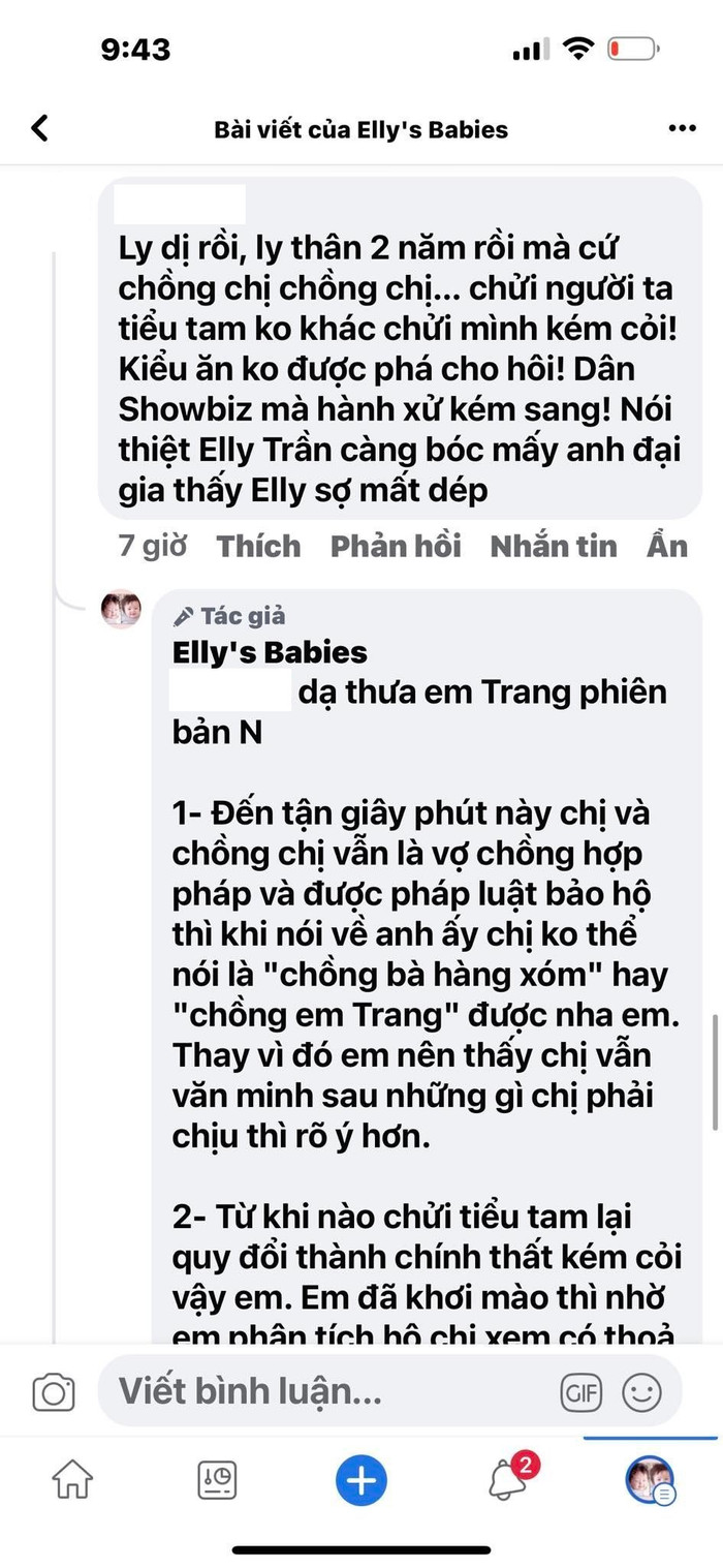 Bị netizen mỉa mai ly thân hai năm vẫn gọi 'chồng chị', Elly Trần 'phản pháo' cực gắt Ảnh 2