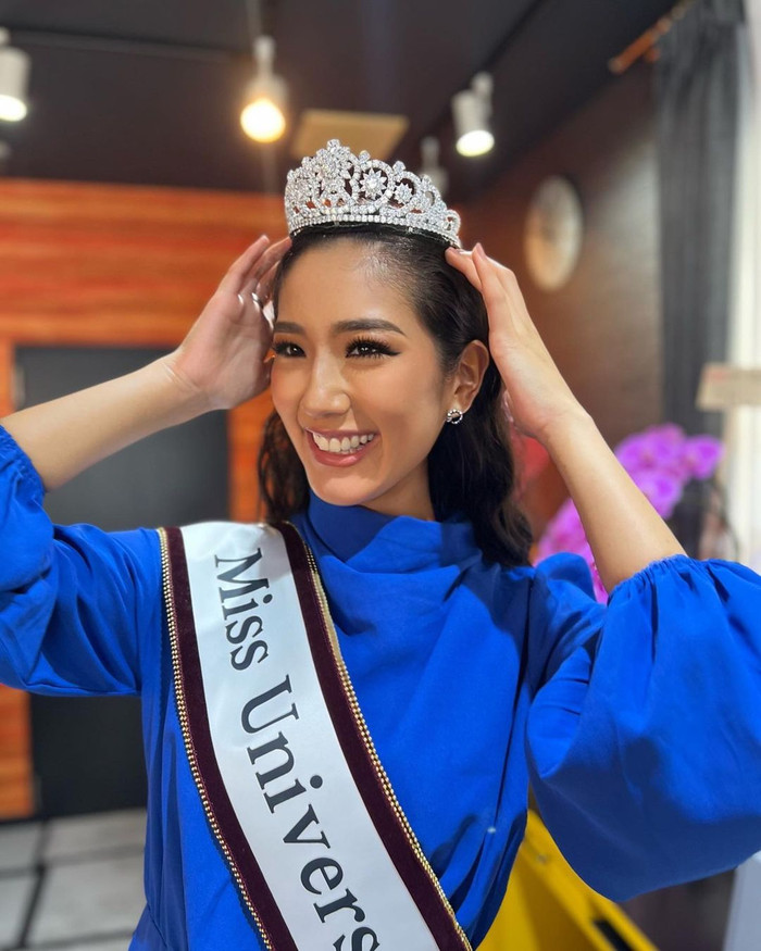 Cận cảnh vẻ đẹp lai của Miss Universe Japan 2022.