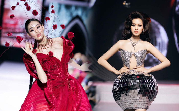 Dàn mỹ nhân Việt 'đối phó' với trang phục khó nhằn: Đỗ Thị Hà đứng 2 tiếng, Khánh Vân tróc da Ảnh 2