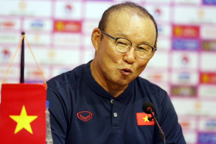HLV Park Hang Seo tin các học trò đủ bản lĩnh vượt qua Indonesia. Ảnh: Anh Đồng