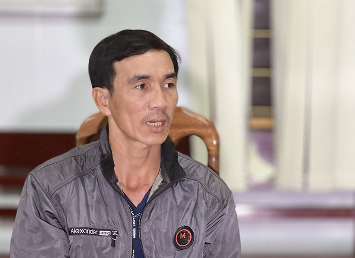 Nghi phạm Nguyễn Hùng Cường tại Cơ quan Công an. Ảnh: VietNamNet