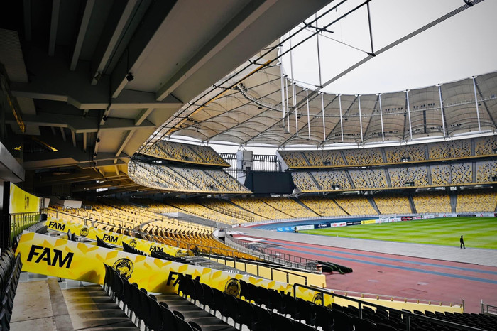 Một góc khán đài của sân Bukit Jalil. Ảnh: FAT