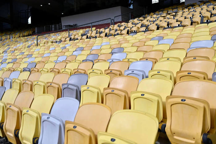 Khán đài sân Bukit Jalil được chuẩn bị kỹ lưỡng với các hàng ghế đẹp, trước ngày Malaysia gặp Thái Lan . Ảnh: FAT
