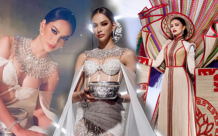 Trang phục dân tộc Thái Lan phủ kín pha lê, Chiếu Cà Mau vẫn đủ lấn át bởi một điều Ảnh 2