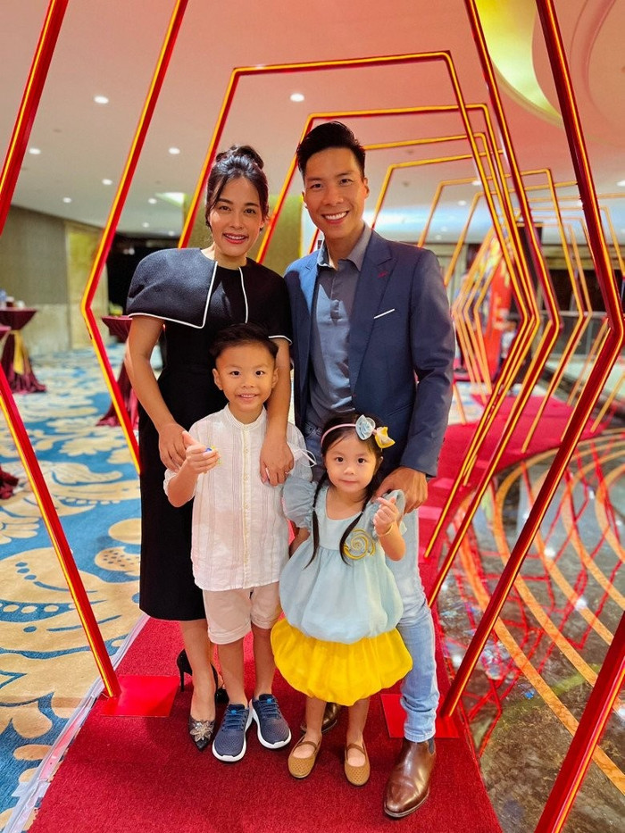 Gia đình hạnh phúc của Quốc Nghiệp.