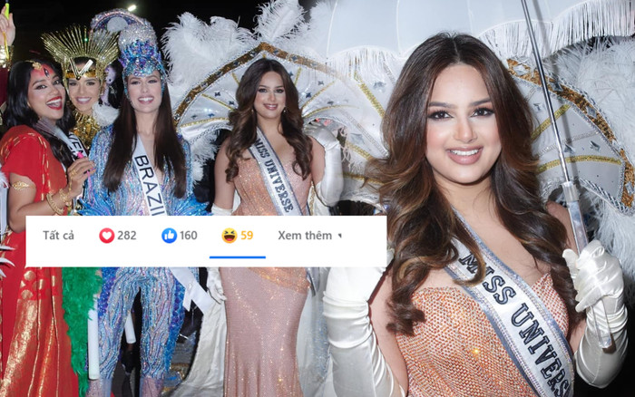 Miss Universe 2021 ngọt lịm tại đêm diễu hành, anti-fan vẫn tràn vào ảnh thả icon haha: Quá khắt khe Ảnh 2
