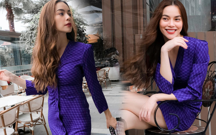 Hồ Ngọc Hà thương nhớ Huế, diện đầm màu tím mộng mơ đi cà phê Ảnh 2