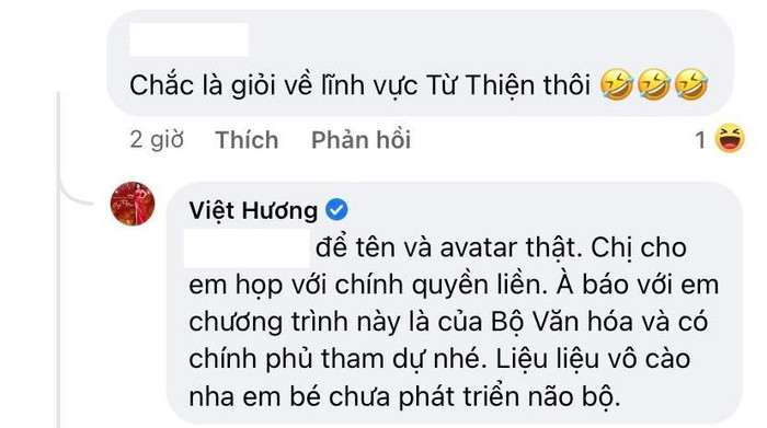 Việt Hương 'nổi đoá' khi bị mỉa mai 'chỉ giỏi về từ thiện' Ảnh 5