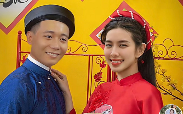 Thuỳ Tiên - Quang Linh Vlog háo hức sánh đôi cùng diện áo dài chúc Tết, sự thật khiến fan 'ngã ngửa' Ảnh 2
