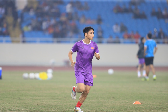  Đội tuyển Việt Nam đã có mặt tại sân. 