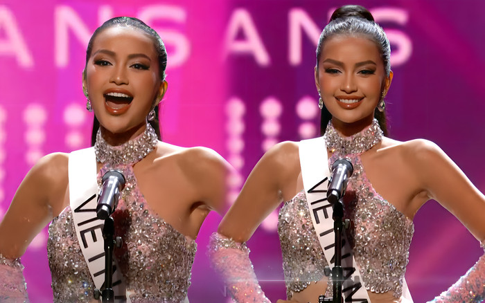 Bán kết Miss Universe 2022: Ngọc Châu đẹp hoàn hảo, hô to Việt Nam với âm vang hào sảng Ảnh 2