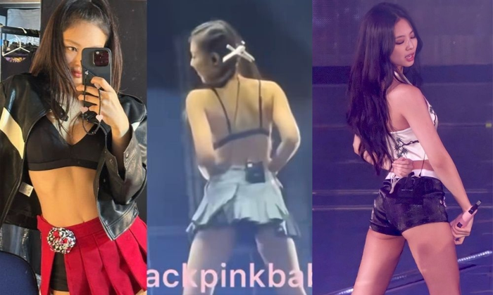 Jennie nhiều lần gây sốc vì mặc quá hở trong các concert của nhóm ở châu Âu. 