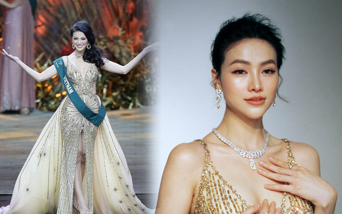 Phương Khánh diện lại đầm lúc đăng quang: 'Chiếc váy vẫn vậy nhưng người mặc đã khác' Ảnh 2