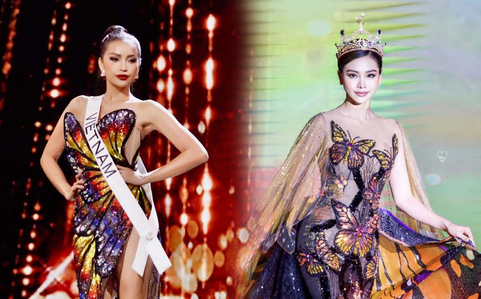 Miss Grand đăng Engfa Waraha diện thiết kết 'na ná' Butterfly Effect: Muốn 'khịa' Ngọc Châu hả? Ảnh 2