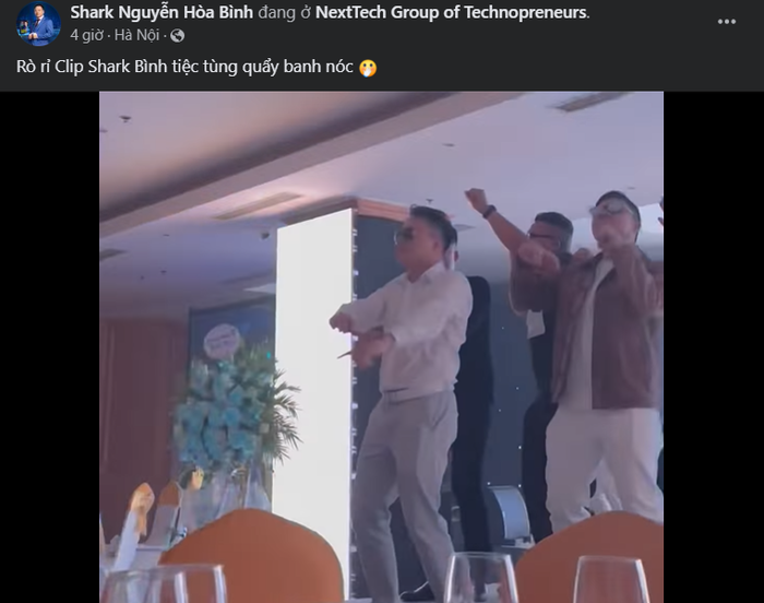 Shark Bình đưa Phương Oanh 'quẩy banh nóc' tại tiệc công ty, cử chỉ thân mật gây chú ý Ảnh 1