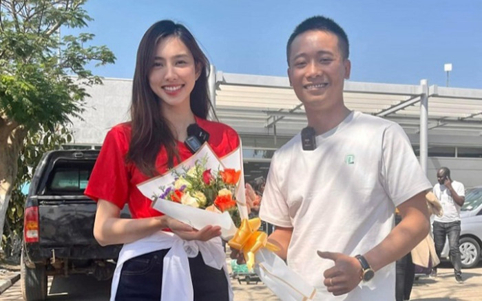 Thùy Tiên 'bắt trend' nhạc Tết, dân mạng bất ngờ gọi tên Quang Linh Vlog Ảnh 2