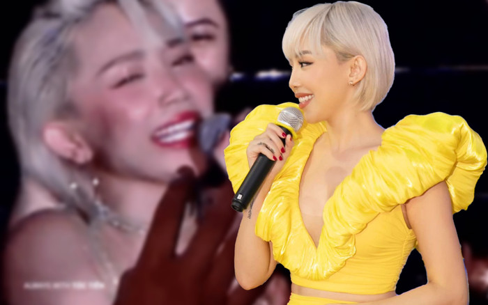 Tóc Tiên bị khán giả 'ngắt nhéo' trong lúc di chuyển giao lưu, khiến 'chính chủ' phải la toáng vì đau! Ảnh 2