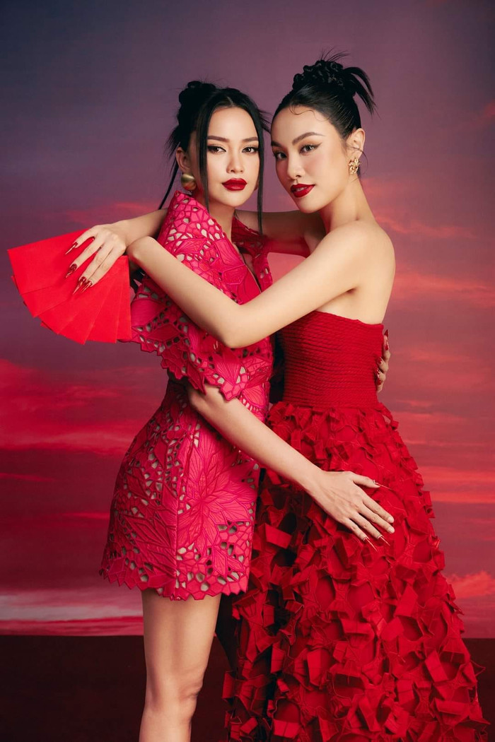 Top 3 Miss Universe Vietnam 2022 tung bộ ảnh mừng xuân: Visual sáng bừng, 'dính' hơn keo Ảnh 2