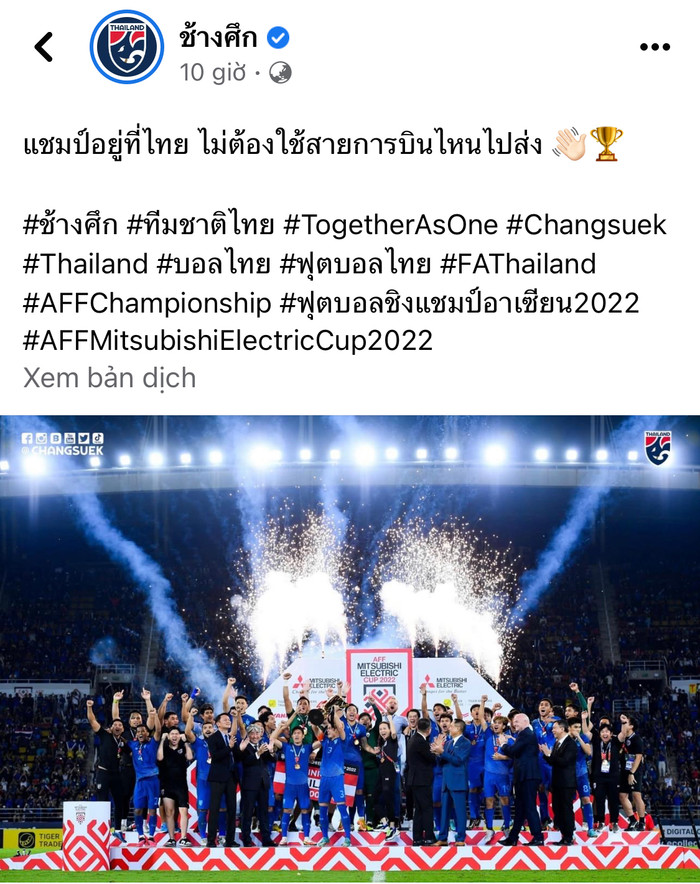 Thái Lan 'trả lễ' hãng hàng không sau khi vô địch AFF Cup 2022 Ảnh 2