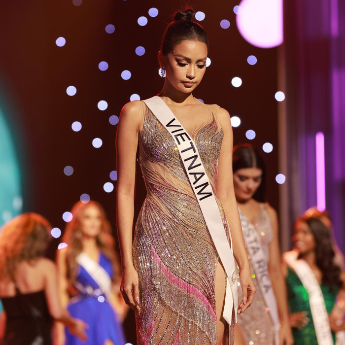 Hình ảnh của Ngọc Châu tại đêm chung kết Miss Universe 2022 vừa qua