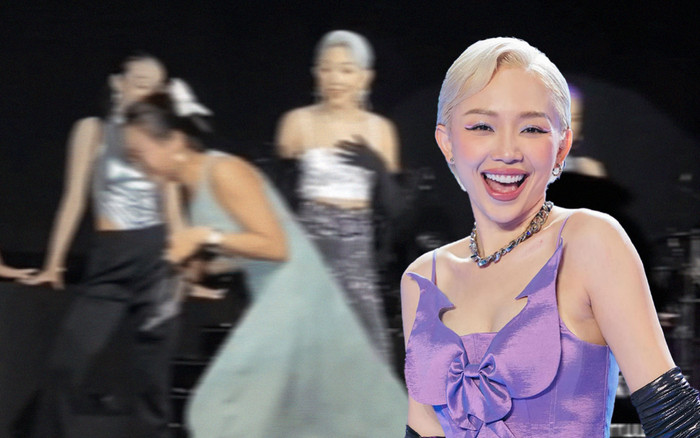 Đang biểu diễn, Tóc Tiên 'hú hồn' khi thấy khán giả quăng giày cao gót lên sân khấu Ảnh 2