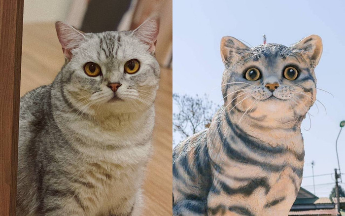 Đã tìm ra bản gốc của tượng linh vật 'mèo Hoa hậu' Quảng Trị, thái độ cộc cằn còn bị 'ngải heo nhập' Ảnh 2