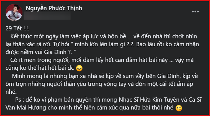 Noo Phước Thịnh hát hit Văn Mai Hương, tiết lộ: 'Có ít men mới dám lấy hết can đảm hát bài này' Ảnh 2