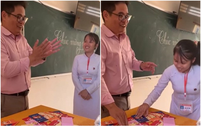 Để động viên tinh thần học trò, nam giáo viên trích tiền lương lì xì nhân dịp Tết đến Xuân về Ảnh 2