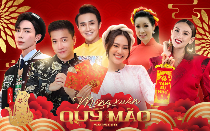 NSƯT Trịnh Kim Chi, Ninh Dương Lan Ngọc, S.T Sơn Thạch cùng dàn sao Việt chúc Tết độc giả SAOstar Ảnh 2