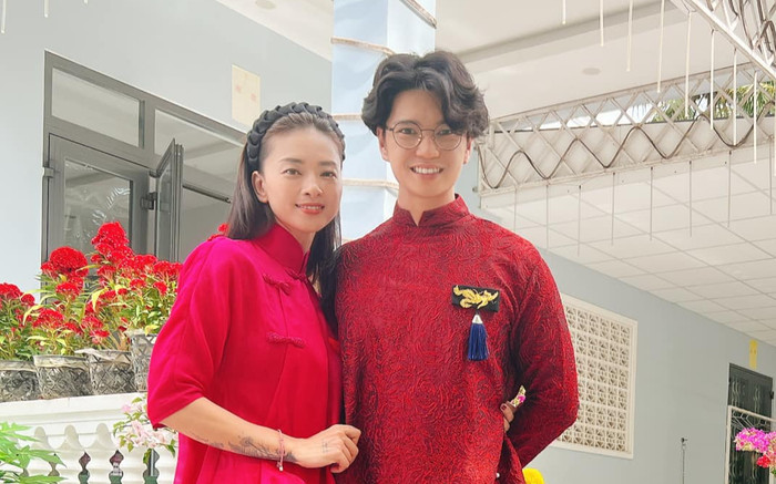 Ngày đầu năm của những vợ chồng son trong showbiz Việt: Diệu Nhi - Anh Tú 'bất ổn', Ngô Thanh Vân đỏ rực Ảnh 2