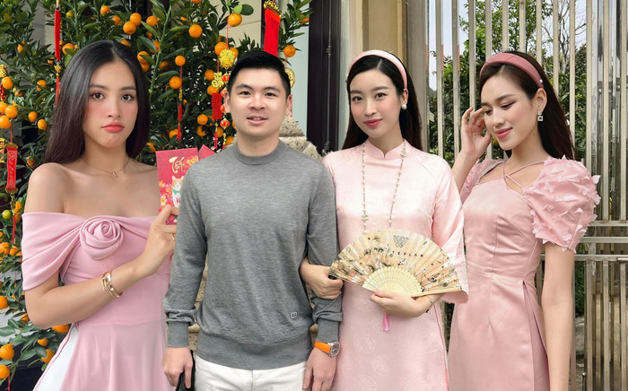 Visual trùng khớp của 4 Hoa hậu Việt Nam trong ngày đầu xuân Quý Mão 2023 Ảnh 2