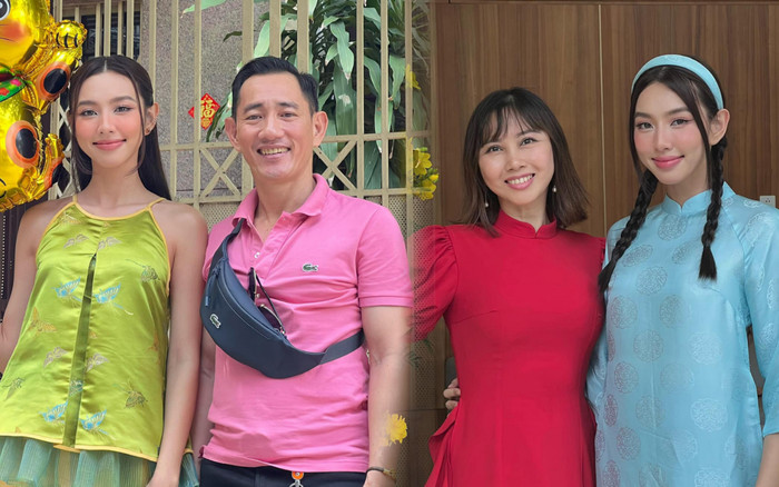 Nguyễn Thúc Thuỳ Tiên đón Tết sum vầy cùng gia đình, netizen tấm tắc khen visual của bố mẹ hoa hậu Ảnh 2