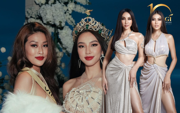 Hội chị em Miss Grand VN đứng chung khung hình: Thùy Tiên - Ngọc Thảo - Kiều Loan cứ thế là intop Ảnh 2