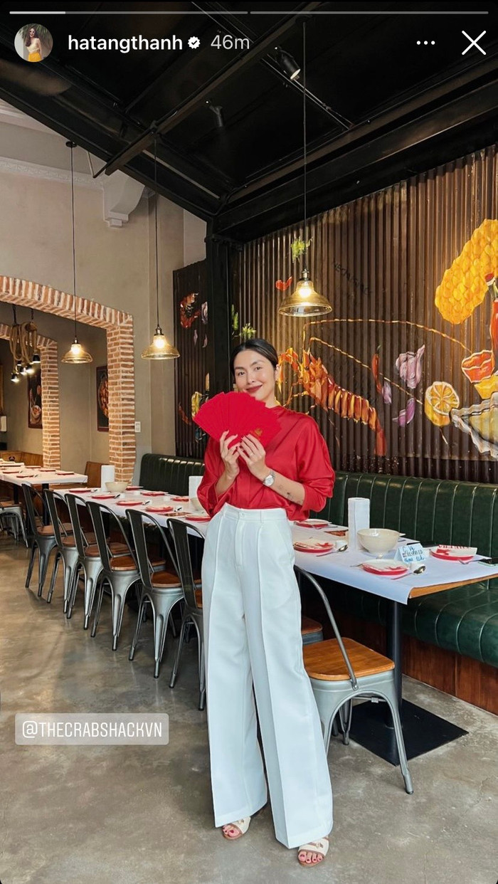 Tăng Thanh Hà đầy thần thái trong bộ trang phục kín kẽ nhưng khoe khéo chân dài