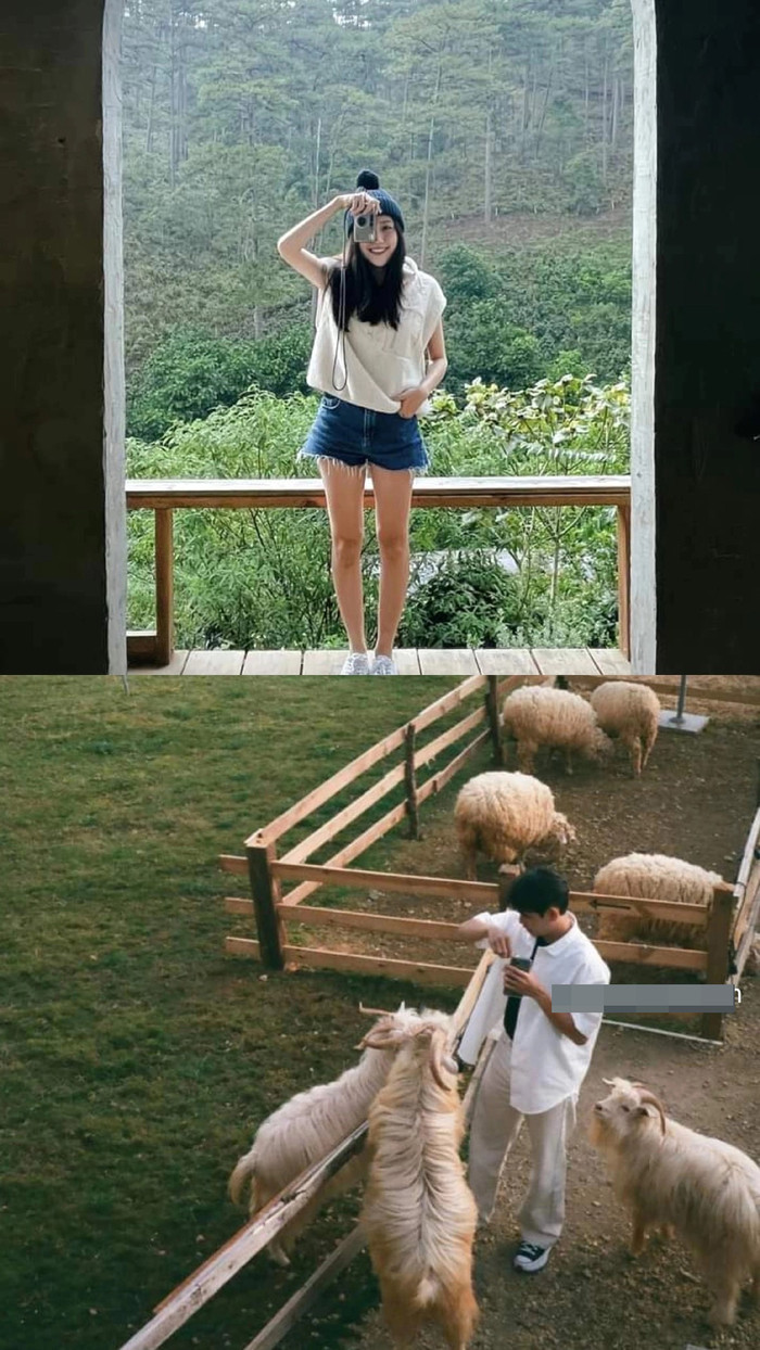 Nhiều chi tiết trùng hợp trong các bức ảnh được Uyển Ân và Quỳnh Lý chia sẻ.