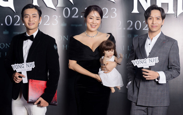 Lê Phương e ấp bên chồng, Bạch Công Khanh chiếm trọn spotlight tại thảm đỏ ra mắt phim Vong Nhi Ảnh 2