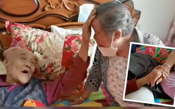 Trước khi ra đi trên giường bệnh sau lễ kỷ niệm ngày cưới, cụ ông nói với vợ một câu khiến tất cả rơi lệ Ảnh 2